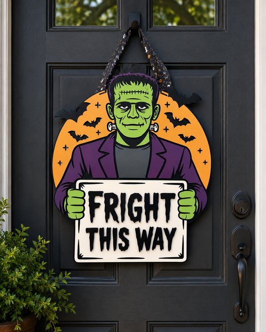 Fright This Way - Homemade 3D Halloween Decore