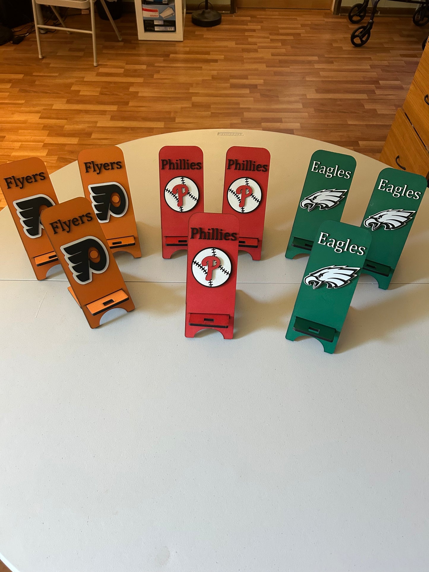 Philadelphia-themed cell phone holders